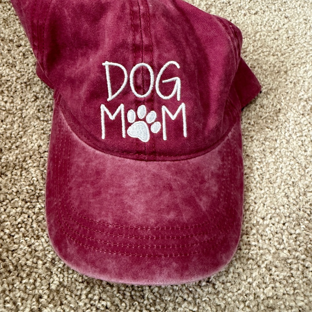David and Young Burgundy Dog Mom Cap